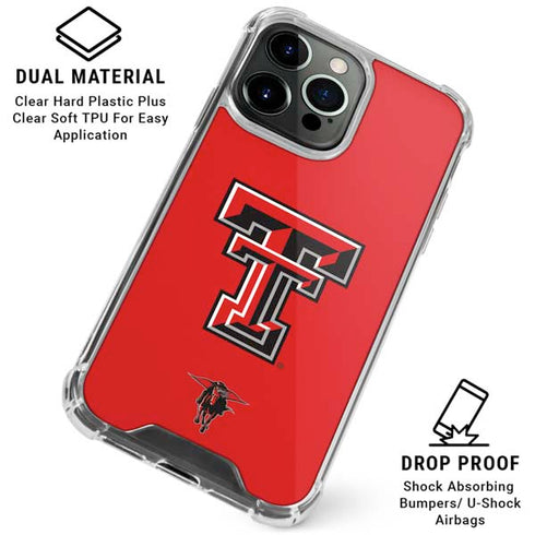 Texas Tech University Red Raiders iPhone 16 Pro Clear Case